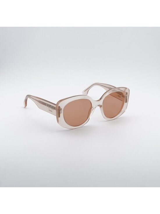Fendi FE40137I 72Y Sunglasses Transparent Light Pink Butterfly Frame main image 11